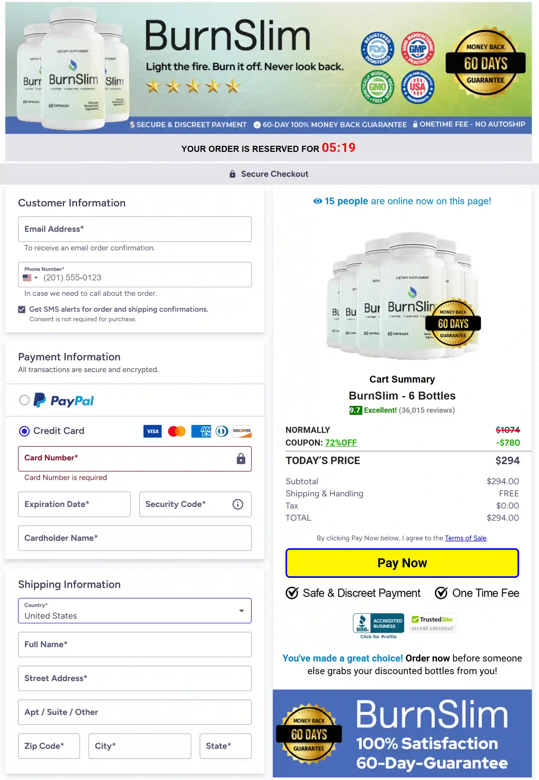 BurnSlim-order-page-details